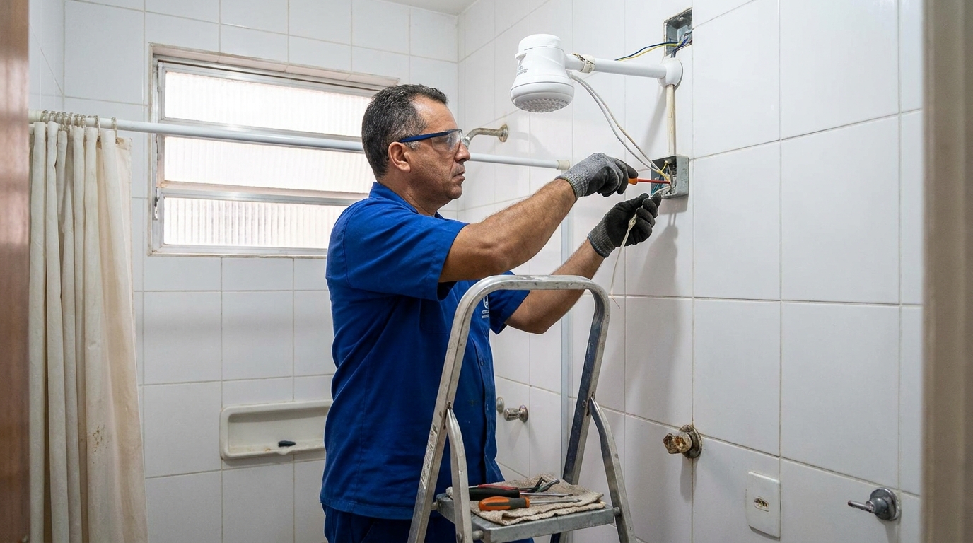 Instalacao de chuveiro eletrico em Aracaju‑SE