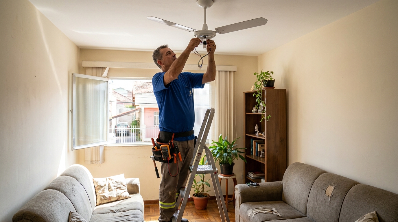 Instalacao de ventilador de teto em Aracaju‑SE